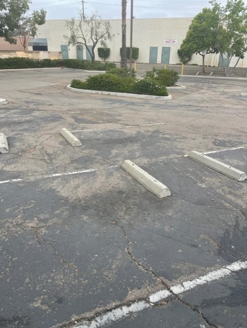 San Diego County Health Parking Lot Before No Repair